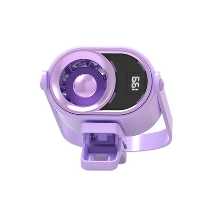 Portable Handheld Fan with Digital Speed Display – Quiet Cooling for Travel, Work & Events