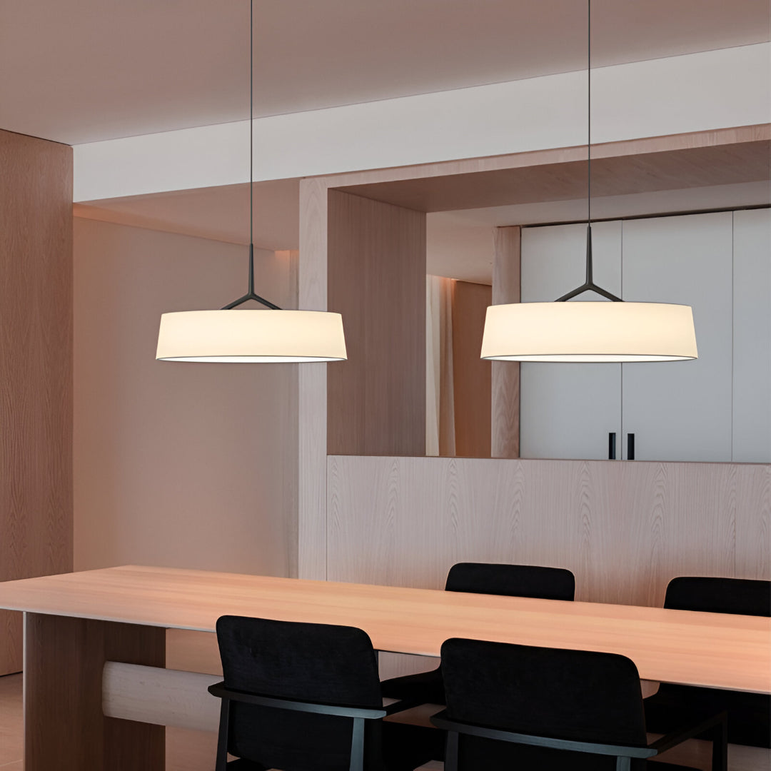 Lámpara de techo LED de metal con cable ajustable, 18 pulgadas de diámetro, para encimera de cocina y comedor