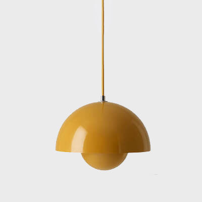Dome Pendant Light Fixture Single Head Nordic Style Hanging Lamp Adjustable Cable Modern Ceiling Light for Kitchen Island Dining Room