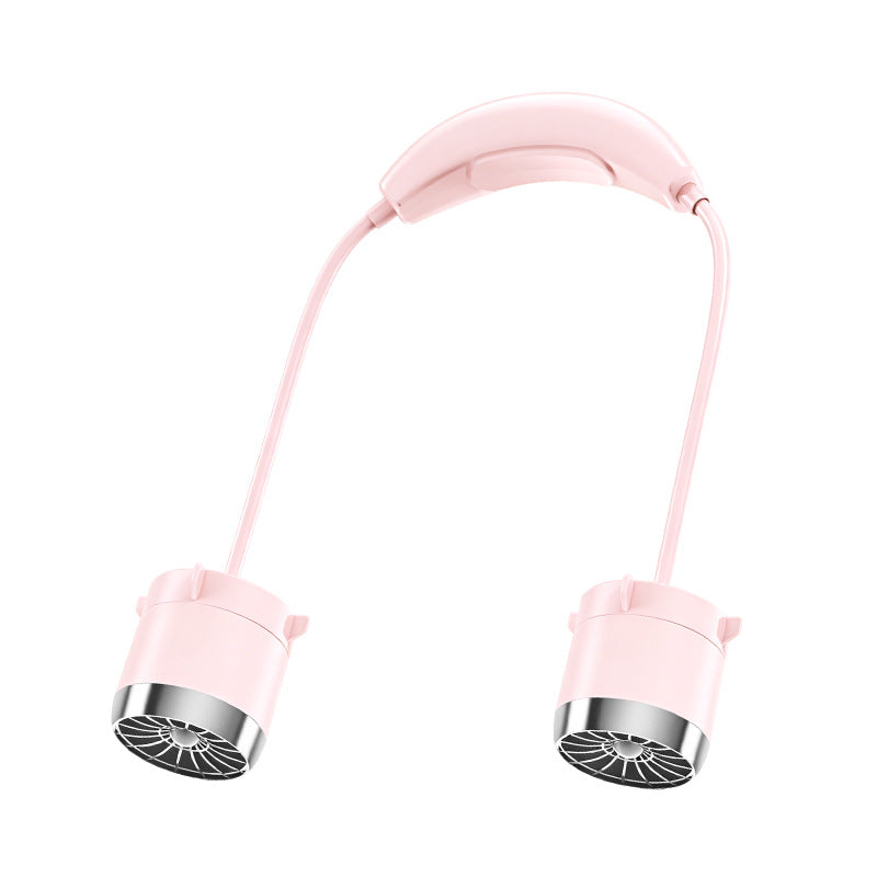 Ventilador de cuello recargable con velocidad ajustable: refrigeración portátil y silenciosa para viajes, deportes y actividades al aire libre