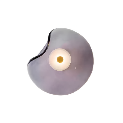 Curved Glass LED Wall Sconce 10 in Warm White Bidirectional Light Fixture for Bedroom Hallway Living Room Modern Indoor Accent Lighting