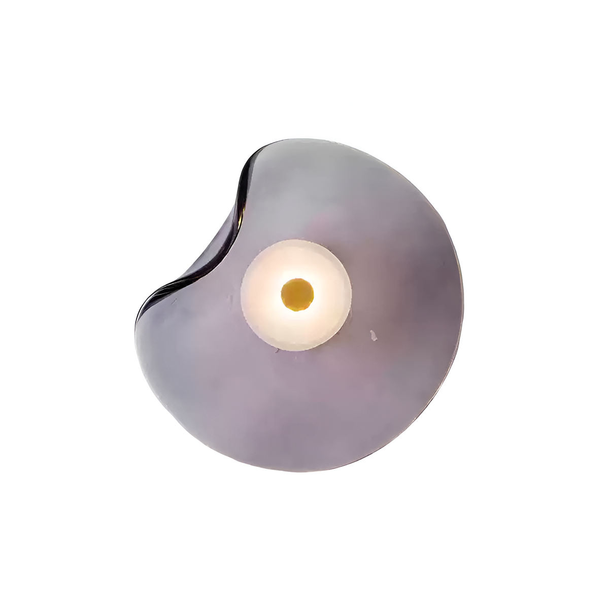 Aplique de pared curvo de vidrio con luz LED blanca cálida hacia arriba y hacia abajo para dormitorio, sala de estar, pasillo, iluminación decorativa moderna para interiores, 10 pulgadas, vidrio templado