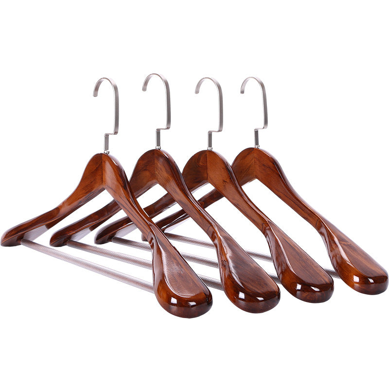 Colección Elegante Ortekor | Perchas de madera con diseño curvo | Madera de primera calidad para preservar la forma de las prendas