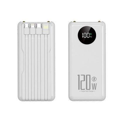 Batería externa | Cargador portátil de alto rendimiento con gestión inteligente de cables | Diseño ultrafino para mayor comodidad en movimiento