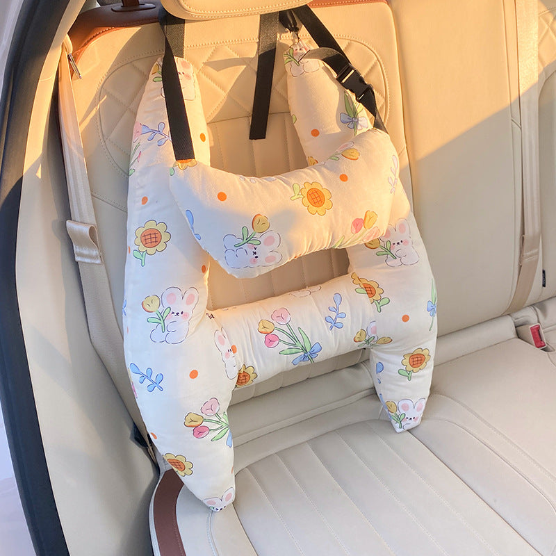 Kids Car Seat Head Support Pillow – Neck Cushion for Road Trips & Travel