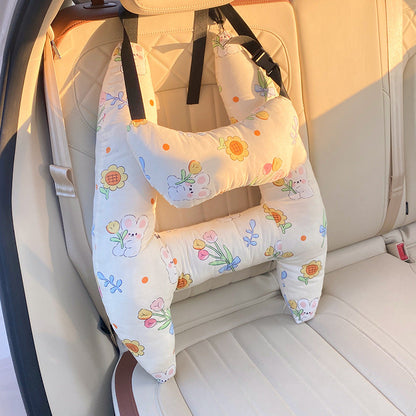 Kids Car Seat Head Support Pillow – Neck Cushion for Road Trips & Travel