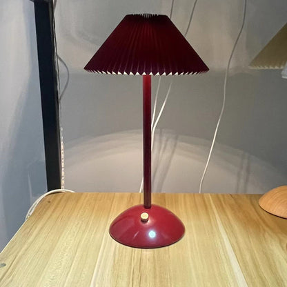 USB Powered Desk Lamp with Fabric Shade – 11.7 Inch Iron Light for Nightstand, Office & Bedroom – E14 Base, Multiple Finishes