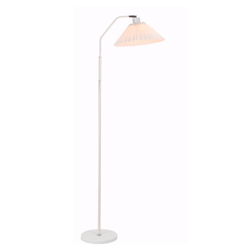 Tall Standing Lamp with Fabric Shade 59 in Adjustable 3-Color Temperature Plug-in Light for Living Room Bedroom Corner Reading Scandinavian