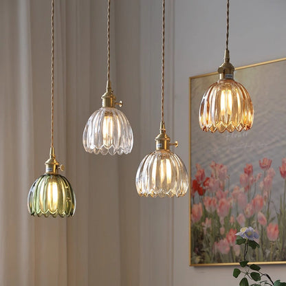 Textured Glass Globe Drop Light for Kitchen Island & Dining Areas – E27 Socket 4.7 in Shade Adjustable Cord Minimalist Home Fixture