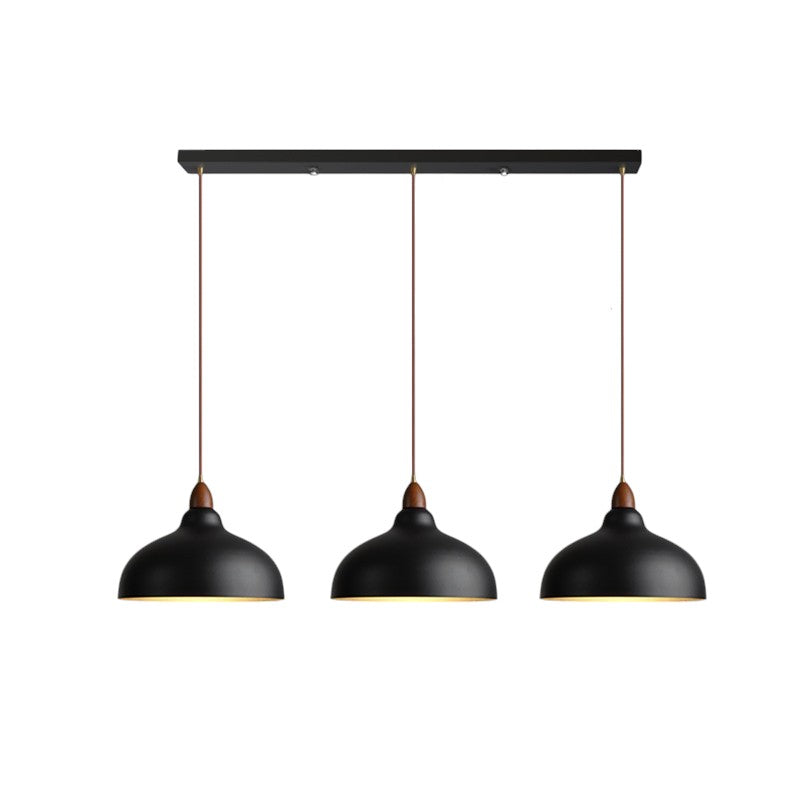 Adjustable Height Ceiling Fixture Wood & Metal Shade 14 Inch Beige for Dining Room Kitchen Island Living Room Entryway E27 Socket 220-240V