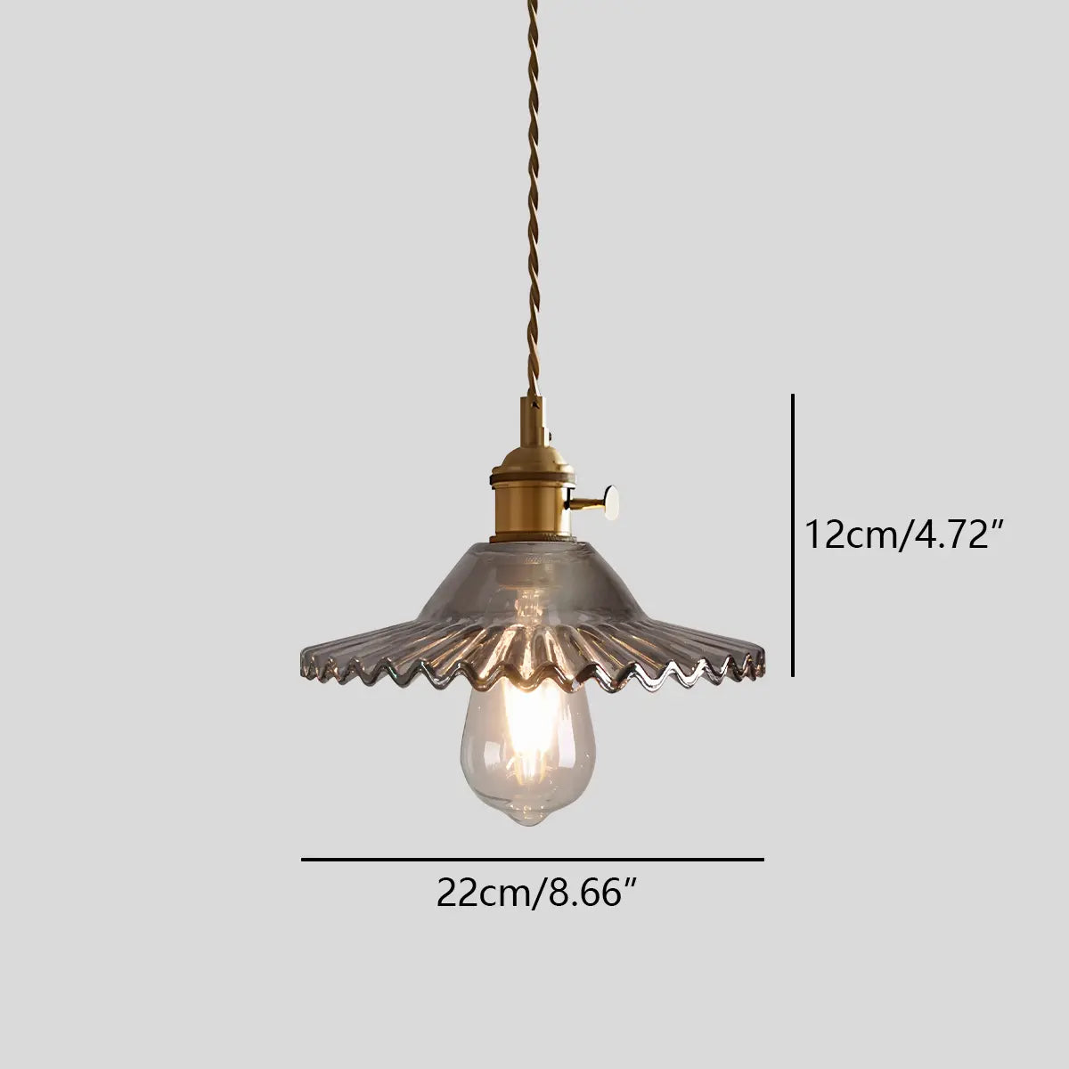 Adjustable Height Pendant Light with Clear Glass Shade Bronze Finish for Dining Table Kitchen Island Living Room Overhead Lighting