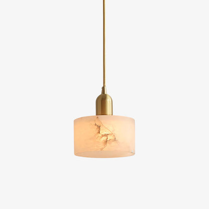 Lámpara colgante de alabastro de 5.5 pulgadas, accesorio de iluminación de latón blanco para isla de cocina, comedor, espacio pequeño, lámpara de techo con base E26 E27 para interiores