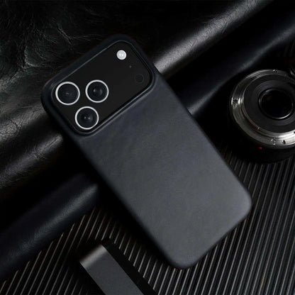 Premium Full-Grain Leather iPhone Case with MagSafe – Shock-Absorbent Protection for iPhone 11-17 Models