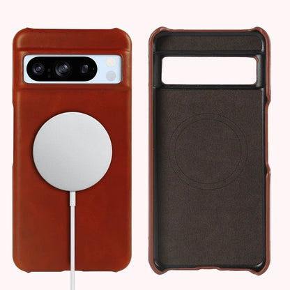 Protective Leather Phone Case for Google Pixel 11, 10, 9, 8 & 7 Series – Waxed Full-Grain Construction with Anti-Fingerprint Coating