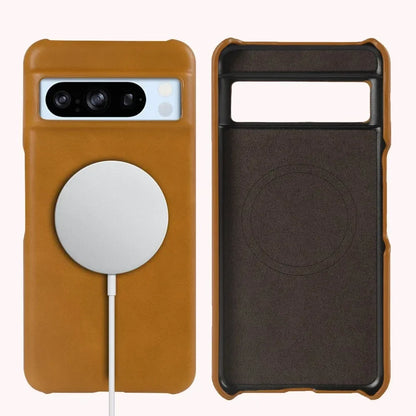 Protective Leather Phone Case for Google Pixel 11, 10, 9, 8 & 7 Series – Waxed Full-Grain Construction with Anti-Fingerprint Coating