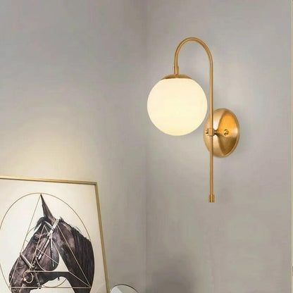 Contemporary Minimalist Wall Sconce Light with Sleek Metal Finish for Living Room Bedroom Hallway Office Indoor Lighting Fixture