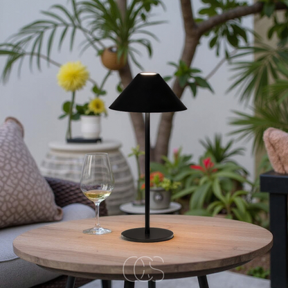 Cordless Touch-Dimming LED Lantern Table Lamp with Rechargeable Battery for Indoor & Outdoor Use