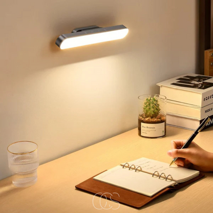 Rechargeable Magnetic LED Wall Light 12 Inch Aluminum Touch Dimmer Bedside Reading Lamp Portable Battery-Powered Under Cabinet Task Lighting