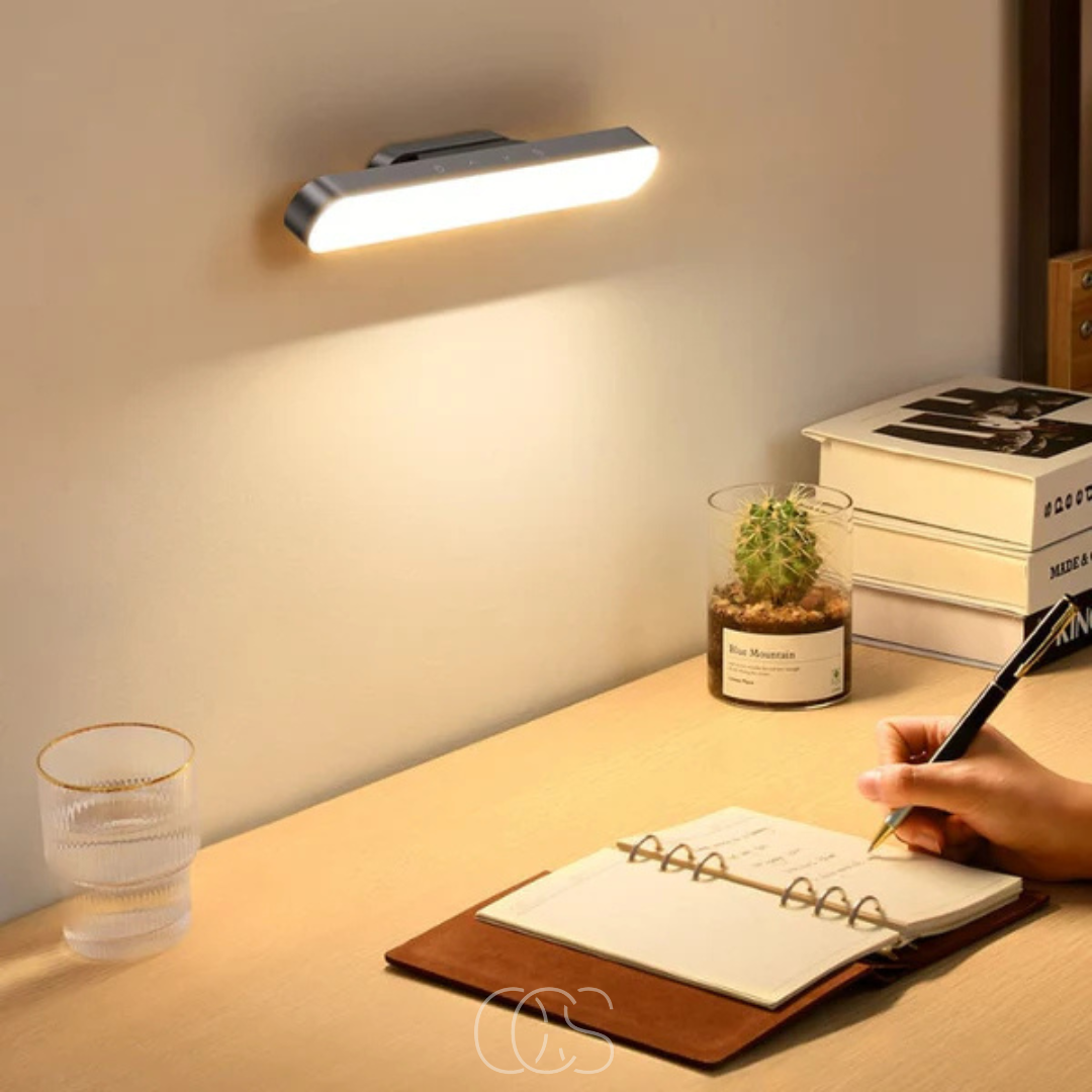 Rechargeable Magnetic LED Wall Light 12 Inch Dimmable Battery Powered Reading Lamp Portable Touch Control Aluminum Hallway Bedroom Closet Li