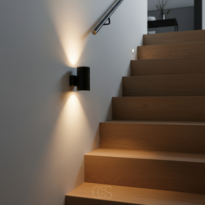 Luz nocturna enchufable regulable con sensor automático para pasillos, dormitorios y escaleras – Brillo ambiental blanco cálido