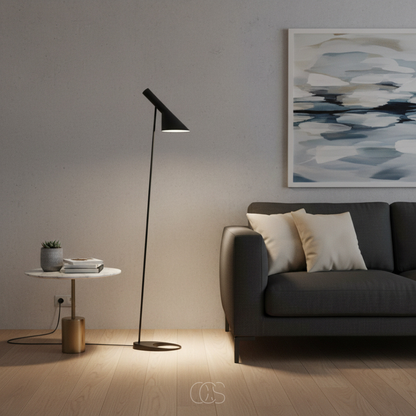 Adjustable Arc Floor Lamp with Tilting Shade – Modern Nordic Reading Light for Living Room, Bedroom & Office