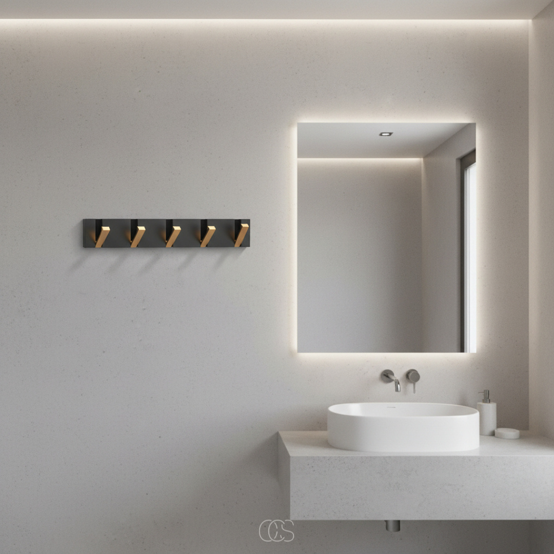 Wall-Mounted Folding Coat Hooks - Space-Saving Minimalist Rack for Entryway, Bedroom & Bath