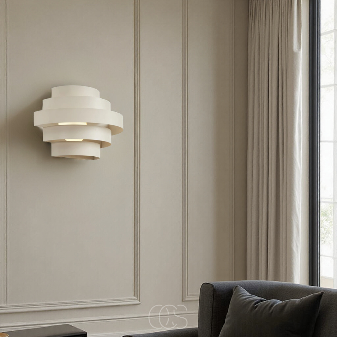 Modern LED Wall Sconce with 3-Level Dimming & Warm White Light for Bedroom, Living Room, Hallway