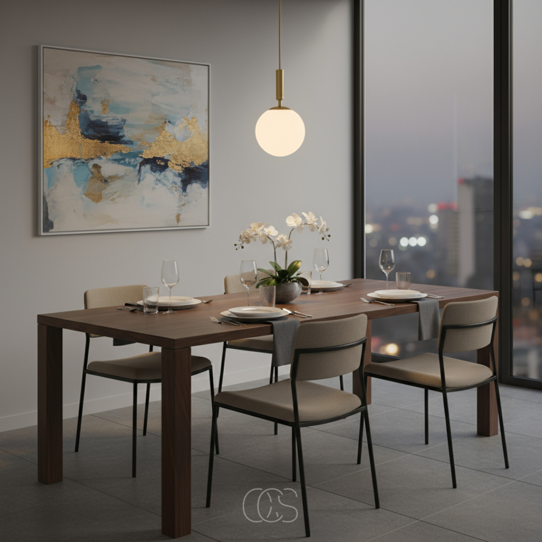 Nordic Glass Globe Pendant Light with Brass Finish for Dining Room & Living Room – Warm White LED Ceiling Fixture
