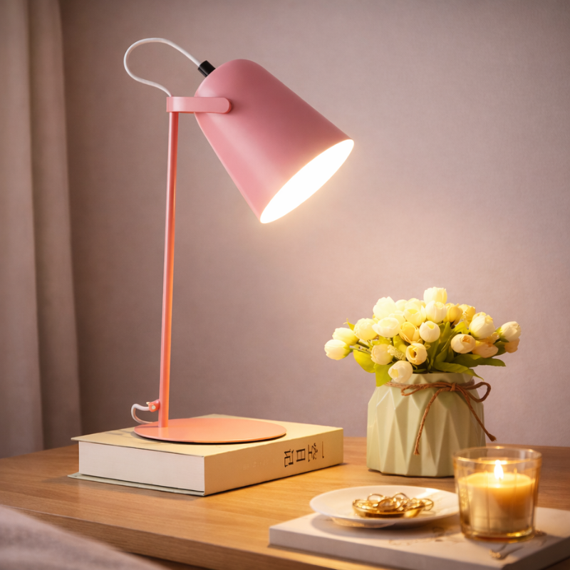 Adjustable Swivel Desk Lamp with Rotating Head – Eye-Friendly LED Task Light for Home Office, Study, Reading & Bedside