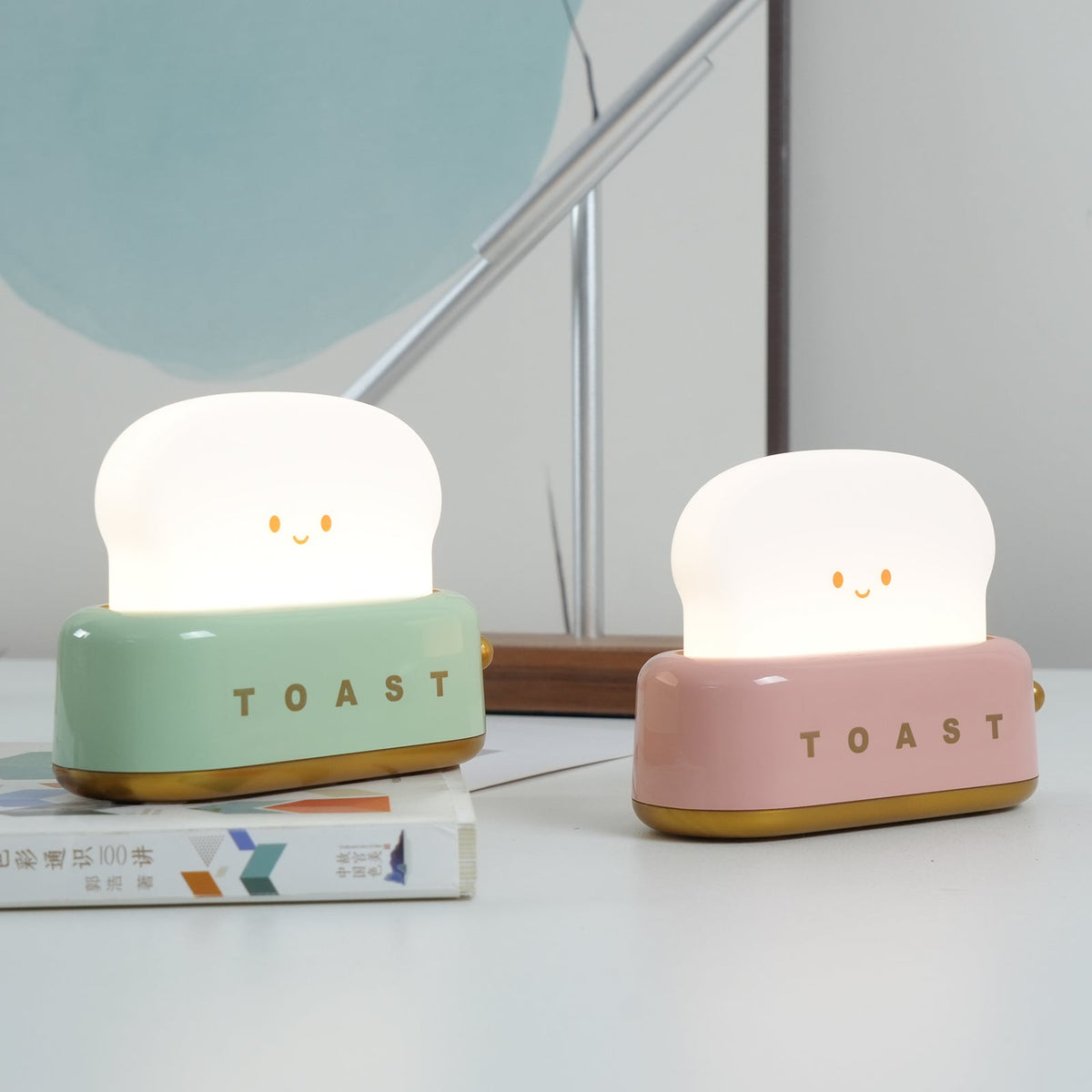Rechargeable LED Desk Lamp Dimmable Cordless Nightstand Light Warm White Portable Reading Light for Bedroom Office Kids Room