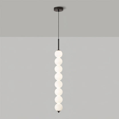 Ceiling Hanging Fixture with Frosted Glass Globes & Metal Frame - Multi-Globe LED Chandelier for Kitchens, Dining Areas & Entryways - Adjust