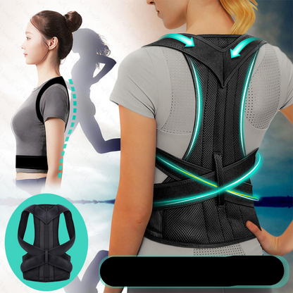Adjustable Posture Corrector Brace for Upper Back & Shoulder Support – Breathable Design for Men & Women, Hidden Under Clothes, Helps Alignm