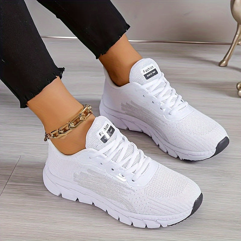 Women's Athletic Running Shoes with Cushioned Insole – Breathable Mesh Sneakers for Walking & Training