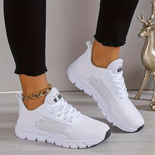 Zapatillas de running para mujer con suela amortiguadora, ligeras y transpirables para entrenamiento diario y caminar