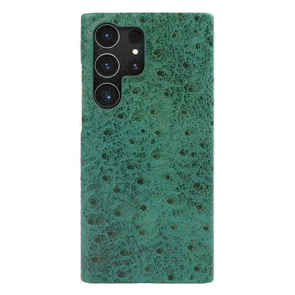 Premium Textured Leather Samsung Galaxy Case Shock-Absorbing Protective Cover with Raised Edges for S22 S23 S24 S25 S26 Note 20