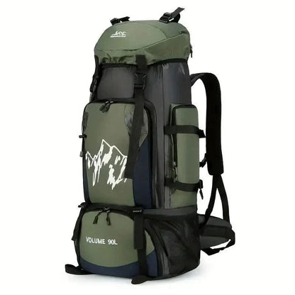 Ortekor OutdoorHaven | Mochila de senderismo impermeable de 90 L con diseño ergonómico | Espaciosa y duradera para aventuras al aire libre