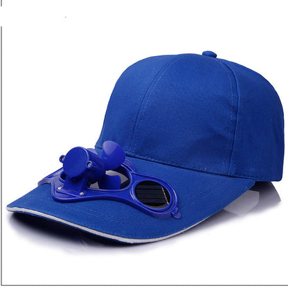 Ortekor Outdoor Collection | Baseball Hat with Solar-Powered Fan | Adjustable Cotton Cap for Summer Comfort