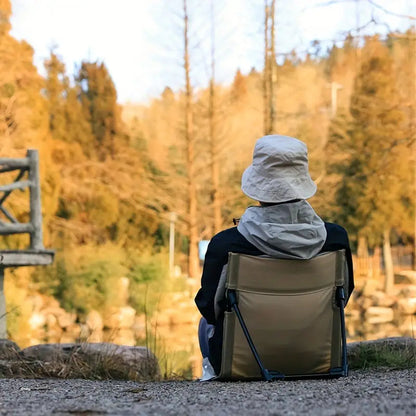 Comodidad al aire libre | Silla de camping plegable con diseño ergonómico | Ligera y portátil para la máxima relajación al aire libre