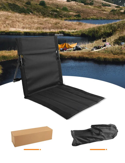 Comodidad al aire libre | Silla de camping plegable con diseño ergonómico | Ligera y portátil para la máxima relajación al aire libre