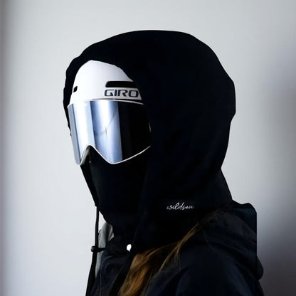 Ortekor Outdoor Essentials | Black Ski Mask with Adjustable Drawstring | Versatile Face Cover for Winter Sports and Activities