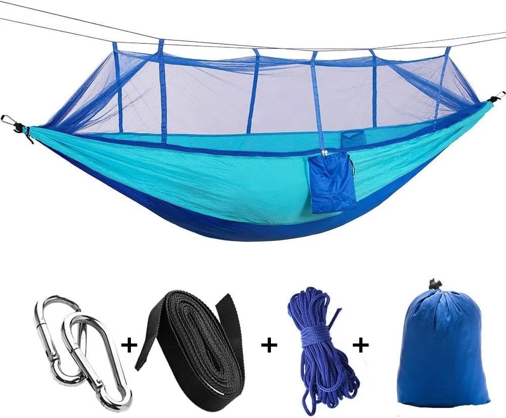 Ortekor Outdoor Hammock | 2-Person Camping Hammock with Mosquito Net | Lightweight & Compact for Bug-Free Relaxation
