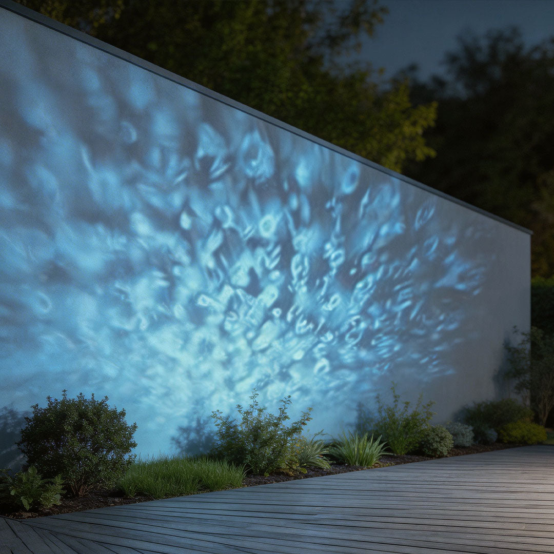 Outdoor Projection Mood Light with Adjustable Angle – 20W LED Warm White Spotlights