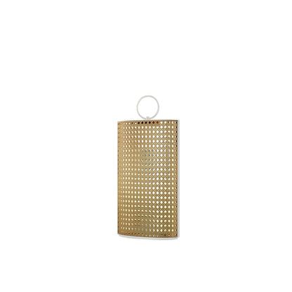 Outdoor Solar Lantern with Remote Control, Adjustable Rattan Mantle for Garden and Terrace Lighting