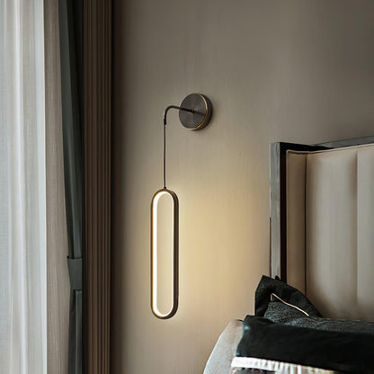 Vertical LED Sconce Light 27 Inch Contemporary Adjustable Color Temperature Fixture for Hallways Bedrooms Living Rooms Modern Acrylic Shade