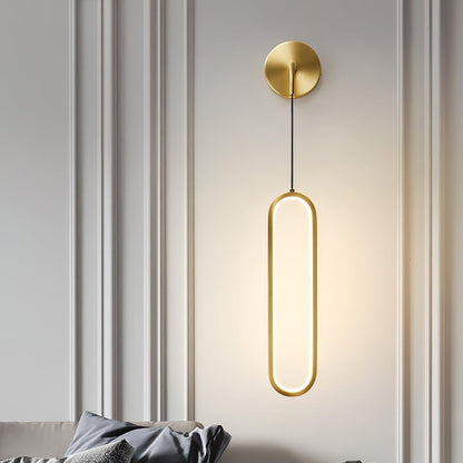 Vertical LED Sconce Light 27 Inch Contemporary Adjustable Color Temperature Fixture for Hallways Bedrooms Living Rooms Modern Acrylic Shade