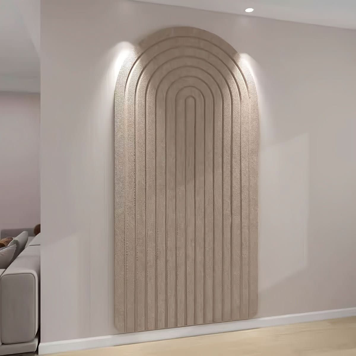 Curved Felt Pin Board with Self-Adhesive Back for Home Office & Bedroom Wall Display