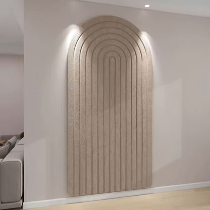 Curved Felt Pin Board with Self-Adhesive Back for Home Office & Bedroom Wall Display