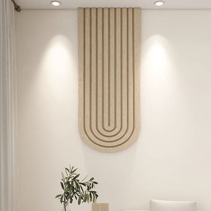 Curved Felt Pin Board with Self-Adhesive Back for Home Office & Bedroom Wall Display
