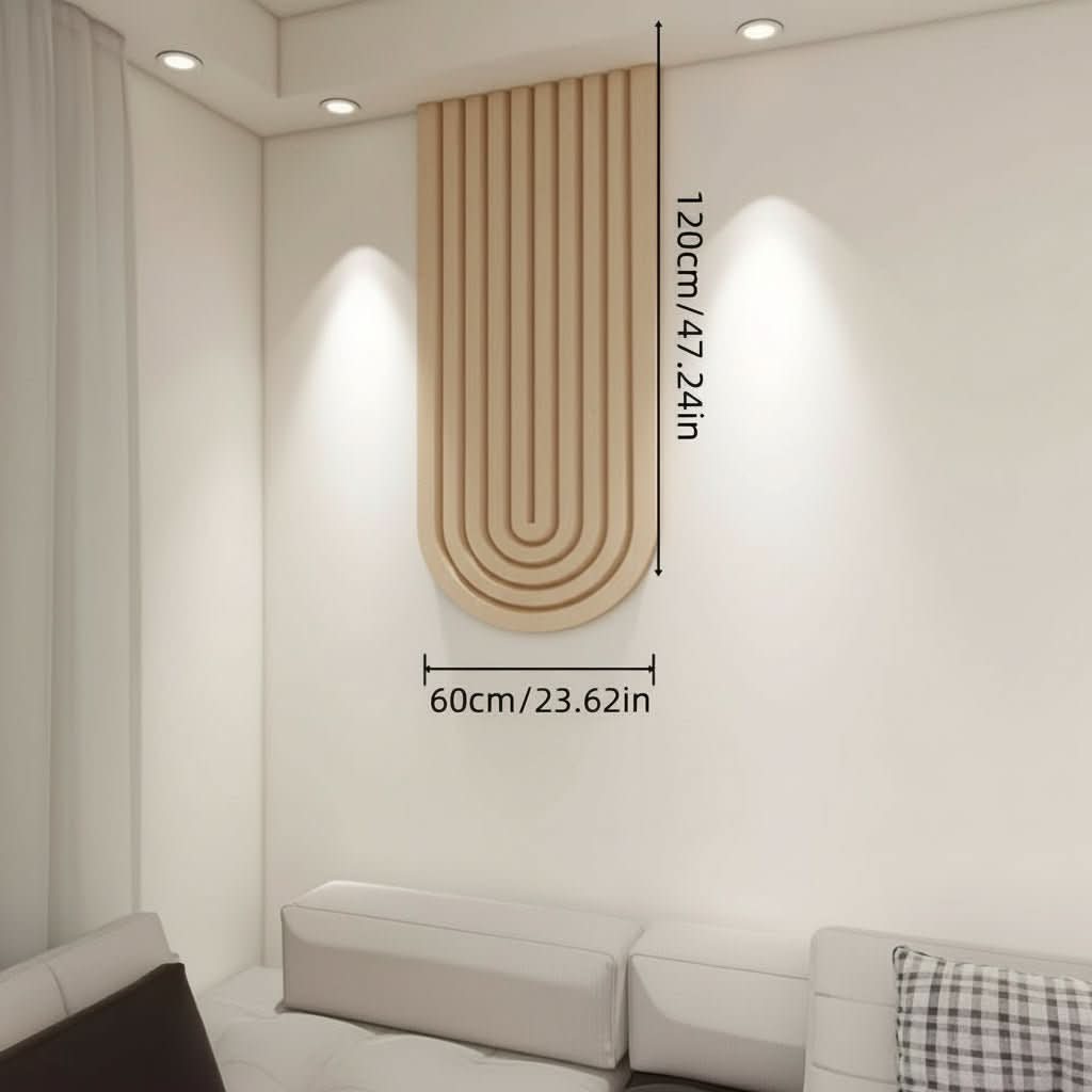 Curved Felt Pin Board with Self-Adhesive Back for Home Office & Bedroom Wall Display