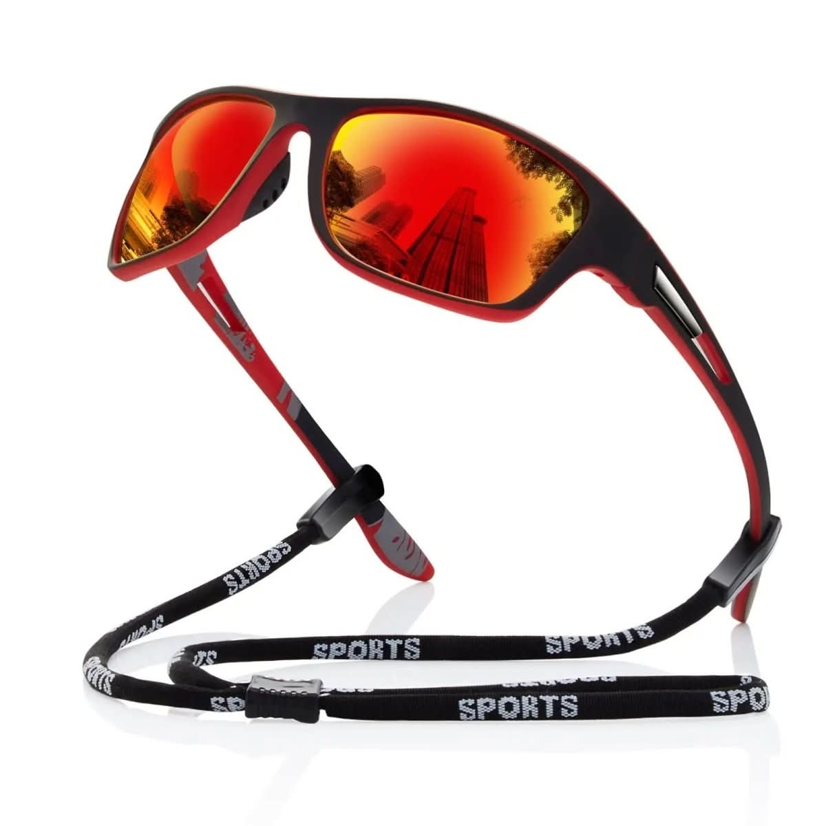 Gafas de sol deportivas polarizadas, protección UV400, ligeras, resistentes a impactos, ideales para correr, ciclismo, senderismo y actividades al aire libre.